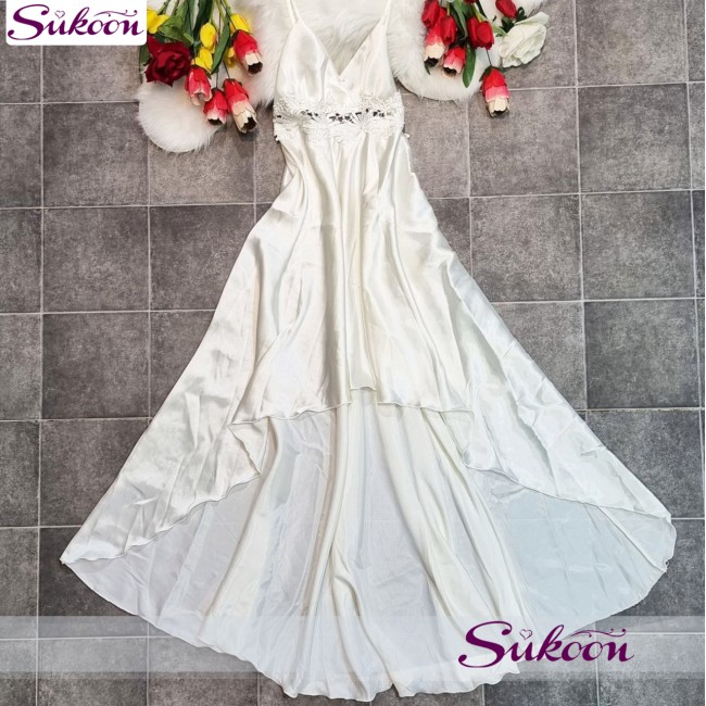 Déshabillé 2 pièces long