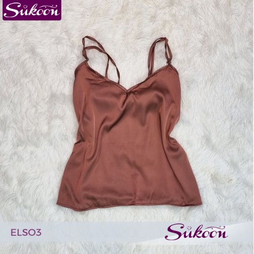 Ensemble pyjama 3 pc en satin fleuré -ELSO3-