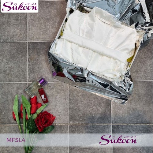 Ensemble pyjama 4 pièces en satin -MFSL4-