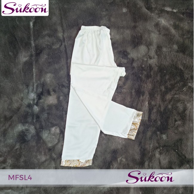 Ensemble pyjama 4 pièces en satin -MFSL4-