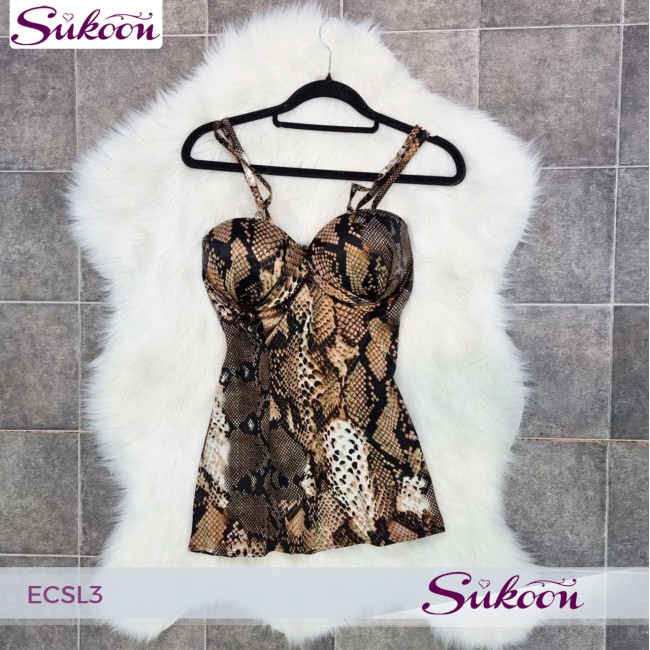 Ensemble de pyjama en satin à imprimé serpent...