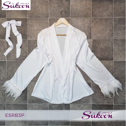 Ensemble pyjama 3 pièces décoré de plumes -ESRB3P-