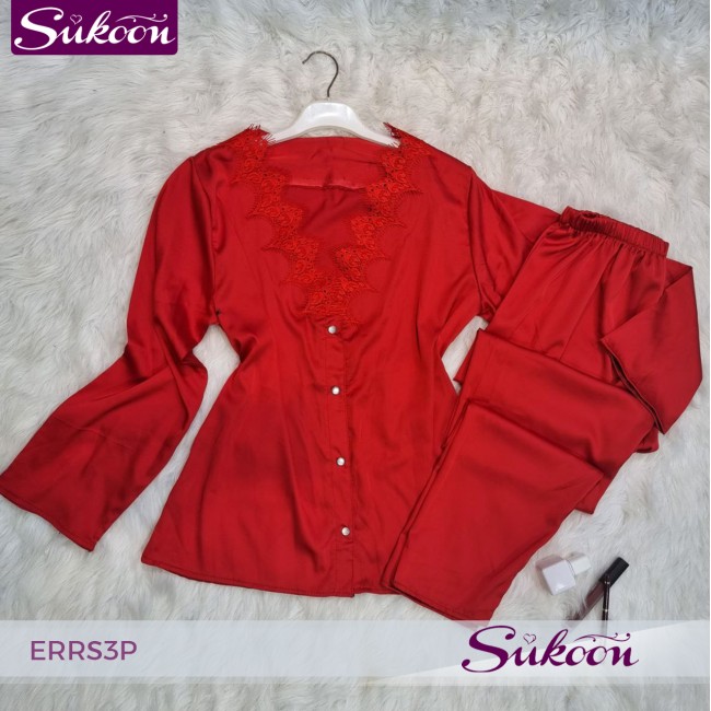 ensemble pyjama satinée 03 pcs -ERRS3P-