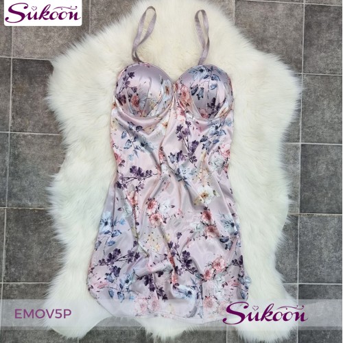 -Ensemble pyjama en soie 05pcs - EMOV5P