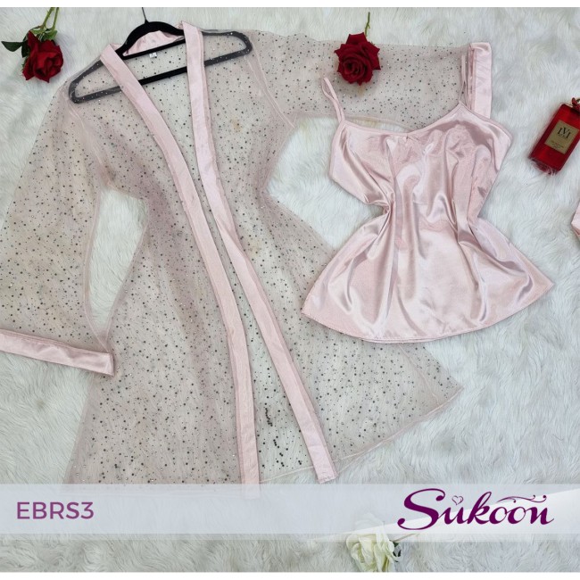 Pyjama perlé de luxe pour femme élégante 3...