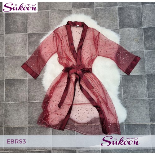 Pyjama perlé de luxe pour femme élégante 3 pièces-EBRS3-