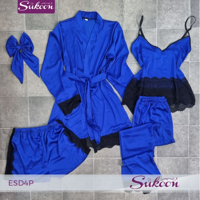 -Pyjama en satin 4 psc -ESD4P