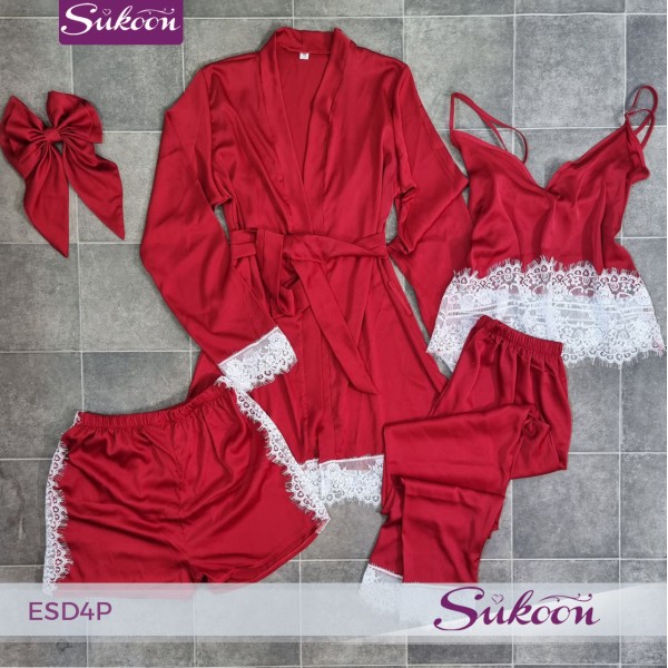 -Pyjama en satin 4 psc -ESD4P 2