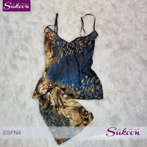 ensemble pyjama 04 pcs tigrée en vert -ESFN4-