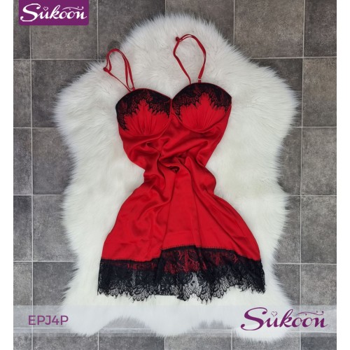 -Ensemble pyjama rouge 04 pièces-EPJ4P