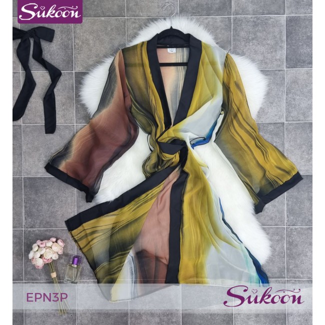 -Pyjama féminine pour l'été  3 pieces -EPN3P