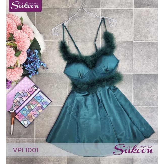 -Nuisette avec des plumes -VPI 1001