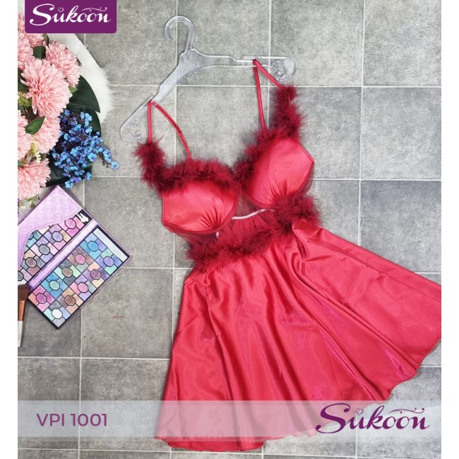 -Nuisette avec des plumes -VPI 1001