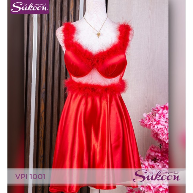 -Nuisette avec des plumes -VPI 1001