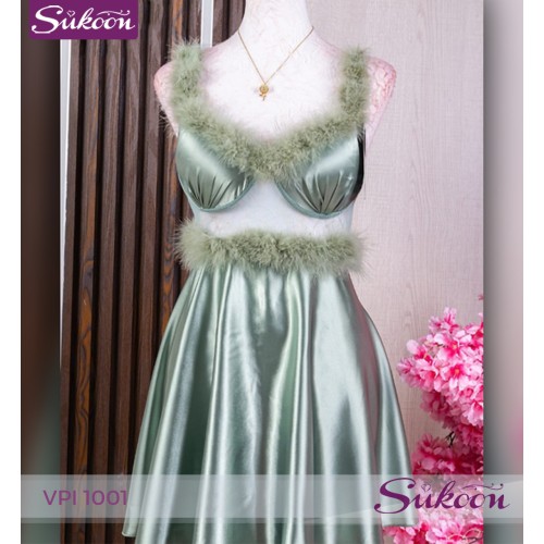 -Nuisette avec des plumes -VPI 1001