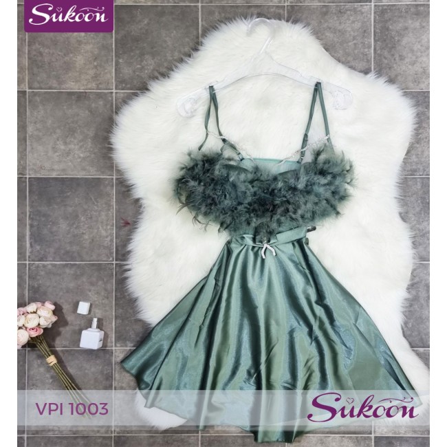 -Nuisette avec des plumes-VPI 1003