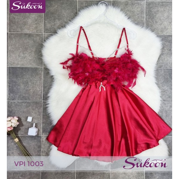 -Nuisette avec des plumes-VPI 1003 2