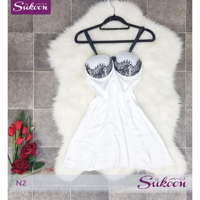 -Nuisette en soie satinée -N2