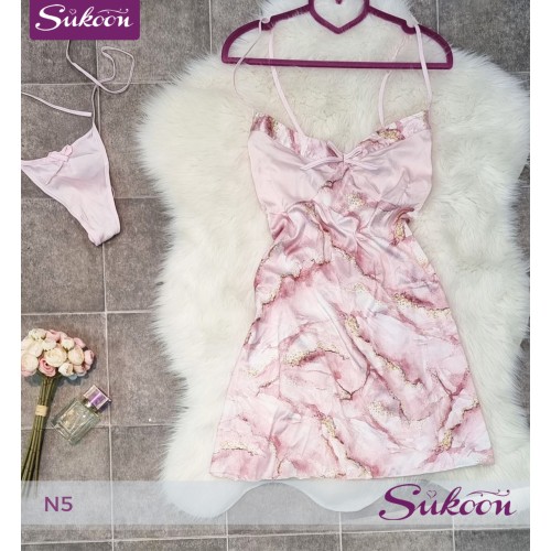 -Nuisette rose en soie -N5