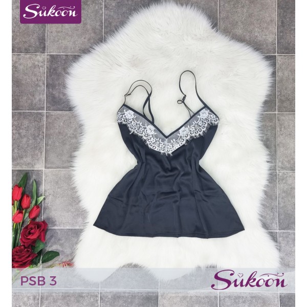 -Ensemble pyjama satinée 03 pcs -PSB3 2
