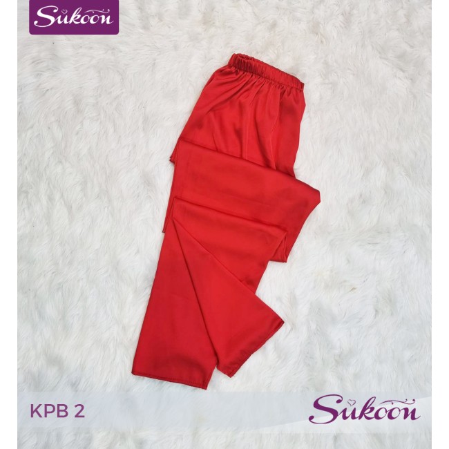 -Pyjama satiné 3 pieces -KPB2