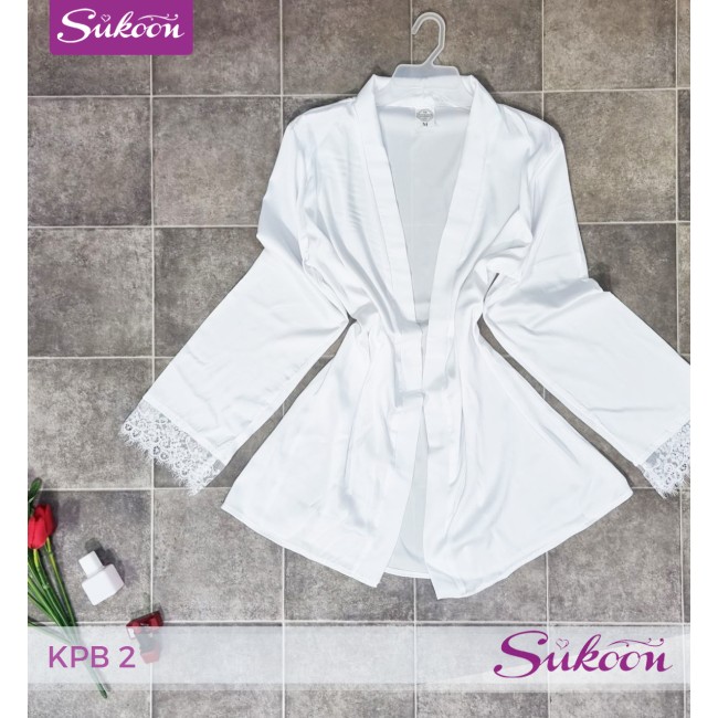 -Pyjama satiné 3 pieces -KPB2
