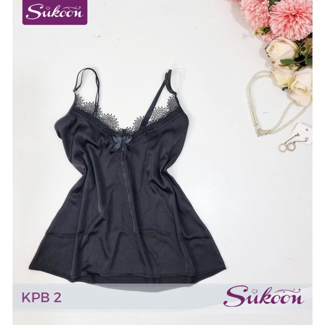 -Pyjama satiné 3 pieces -KPB2