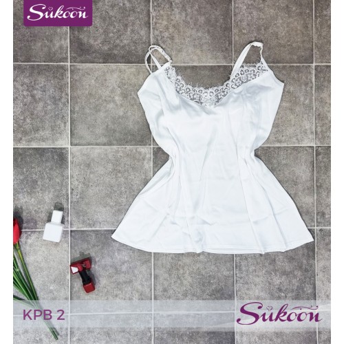 -Pyjama satiné 3 pieces -KPB2