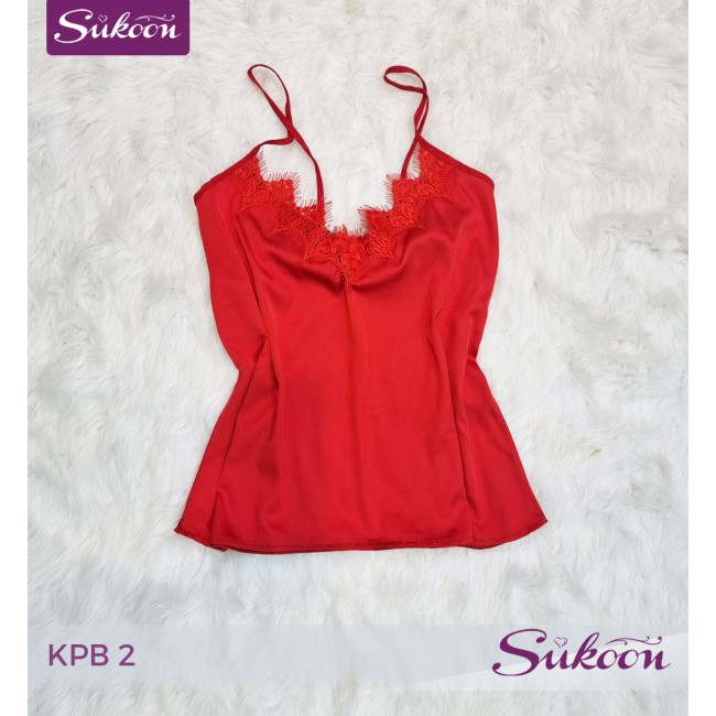 -Pyjama satiné 3 pieces -KPB2