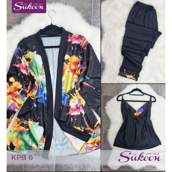 -Ensemble pyjama coloré 3 psc -KPB6