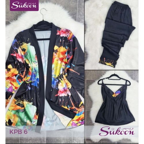 -Ensemble pyjama coloré 3 psc -KPB6