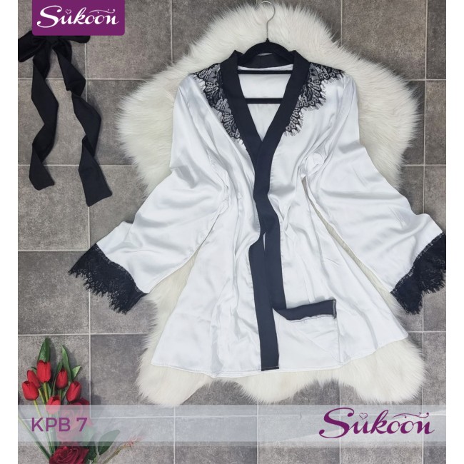 -Pyjama 3 psc noir et blanc -KPB7