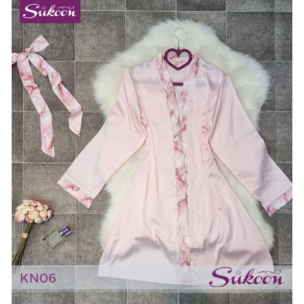 -Ensemble pyjama rose 03pièces -KN06 2