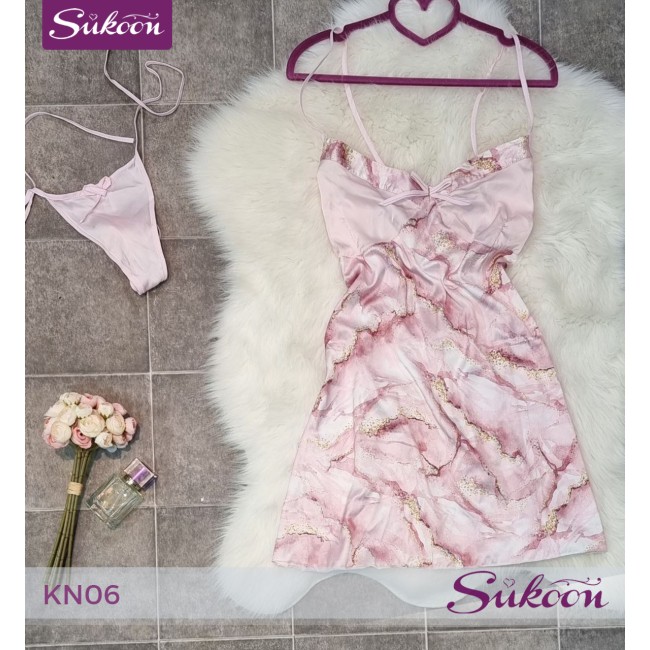 -Ensemble pyjama rose 03pièces -KN06