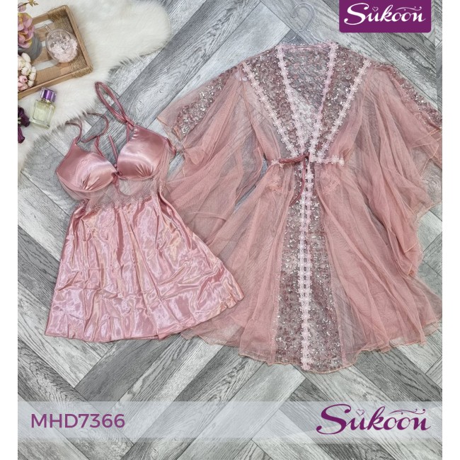 -Déshabillé courte pour la mariée-MHD7366