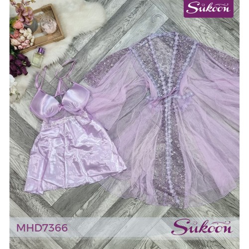 -Déshabillé courte pour la mariée-MHD7366