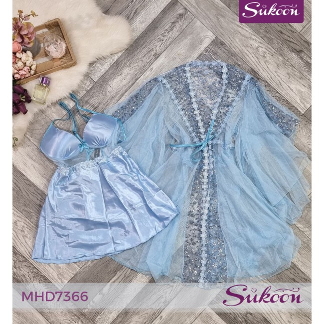 -Déshabillé courte pour la mariée-MHD7366