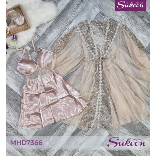 -Déshabillé courte pour la mariée-MHD7366