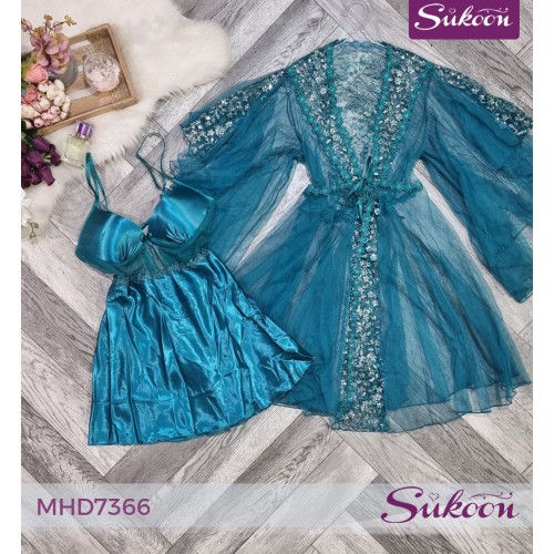 -Déshabillé courte pour la mariée-MHD7366