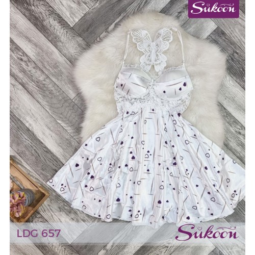 -Nuisette avec dentelle -LDG 657