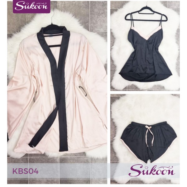 -Pyjama rose 3 psc -KBS04