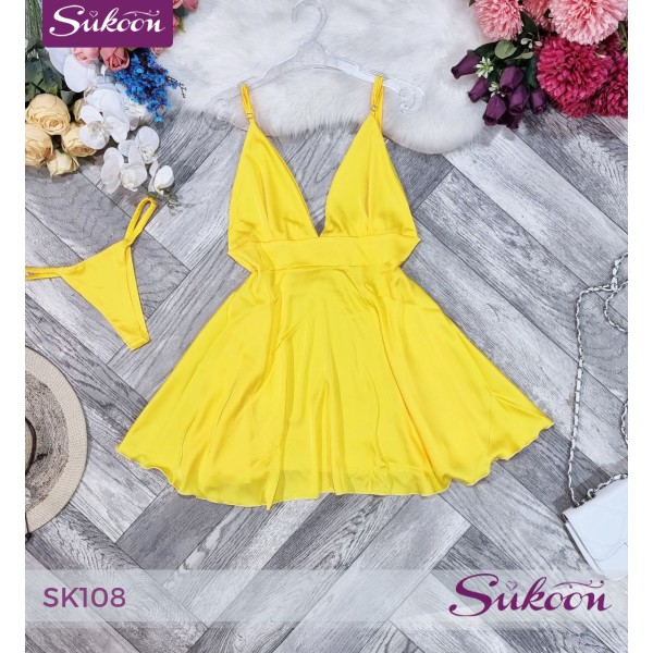 -Touch d’été en satin -SK108