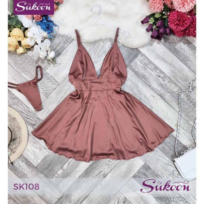 -Touch d’été en satin -SK108