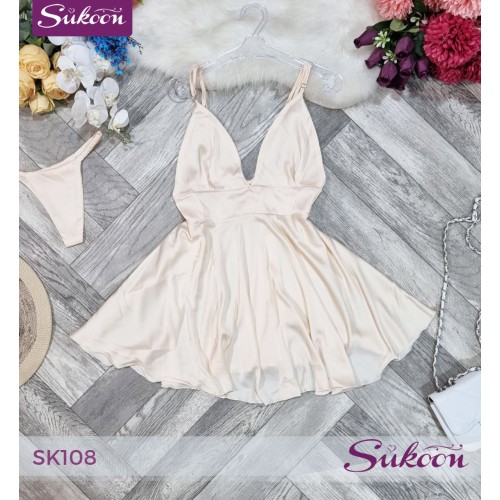 -Touch d’été en satin -SK108