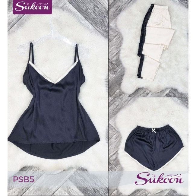 -Ensemble pyjama rose 3 psc -PSB5