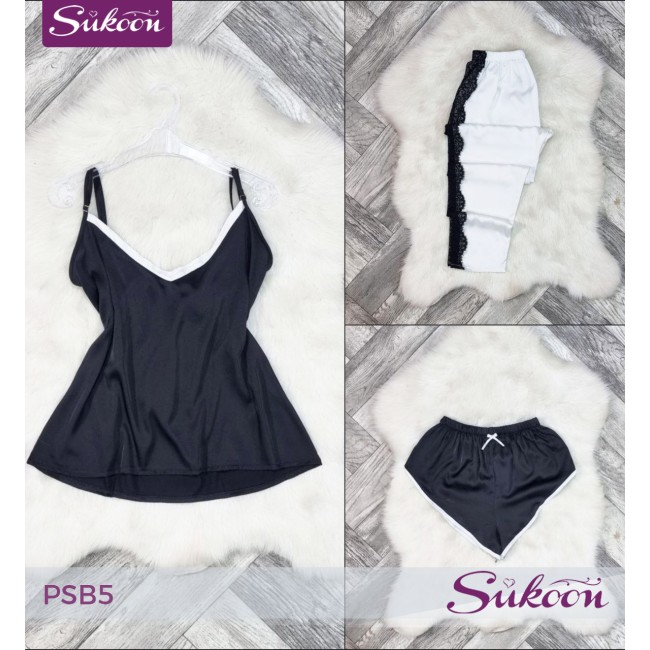 -Ensemble pyjama rose 3 psc -PSB5