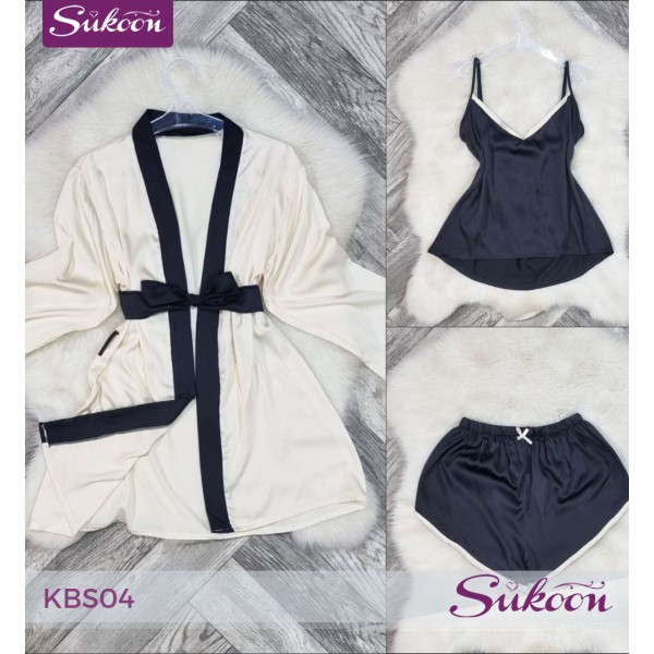 -Pyjama rose 3 psc -KBS04 2
