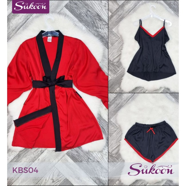 -Pyjama rose 3 psc -KBS04