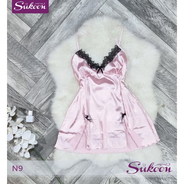 -Nuisette en satin -N9 2