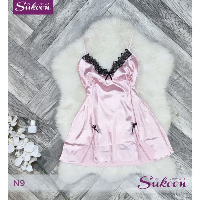-Nuisette en satin -N9